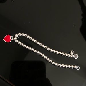 Tiffany Mini red heart bracelet